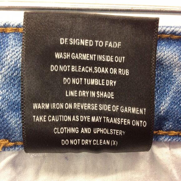 THRT Denim Jeans Hazard Warning Men's Sz 42 Grunge Orange Streetwear Distressed - Picture 11 of 13